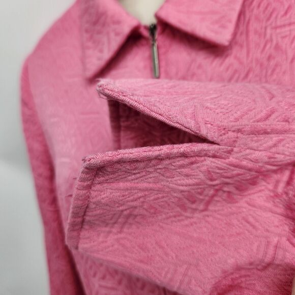 Norton McNaughton Blazer Women's Size 16 Pink Zip Front - Picture 8 of 11